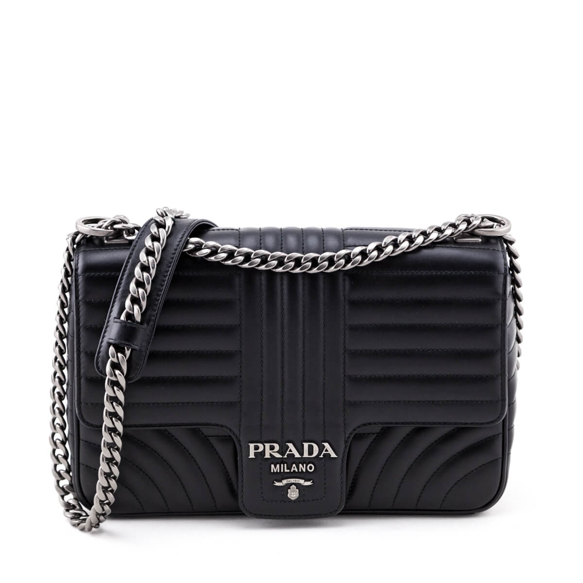 Prada Black Quilted Soft Calfskin Large Diagramme Flap Bag - Replica Handbag 
 - Replica Handbags 
Best Quality
 Designer Handbags 
Preloved Fashions