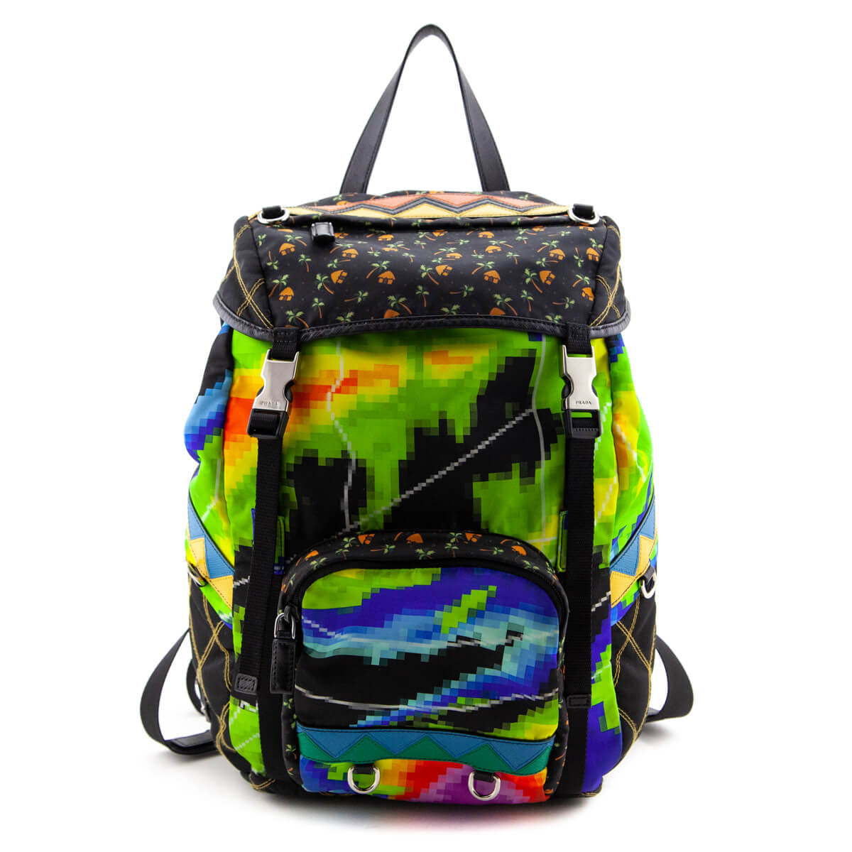 Prada Multicolor Printed Nylon Double Buckle Backpack - Replica Handbag 
 - Replica Handbags 
Best Quality
 Designer Handbags 
Preloved Fashions