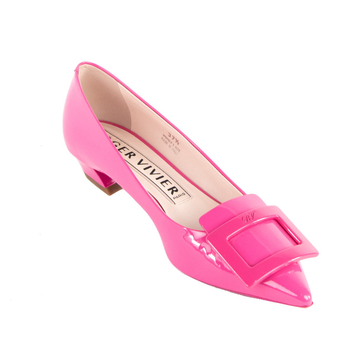 Roger Vivier Pink Patent Gommettine Ballet Flats Size US 7.5 | EU 37.5 - Replica Handbag 
 - Replica Handbags 
Best Quality
 Designer Handbags 
Preloved Fashions