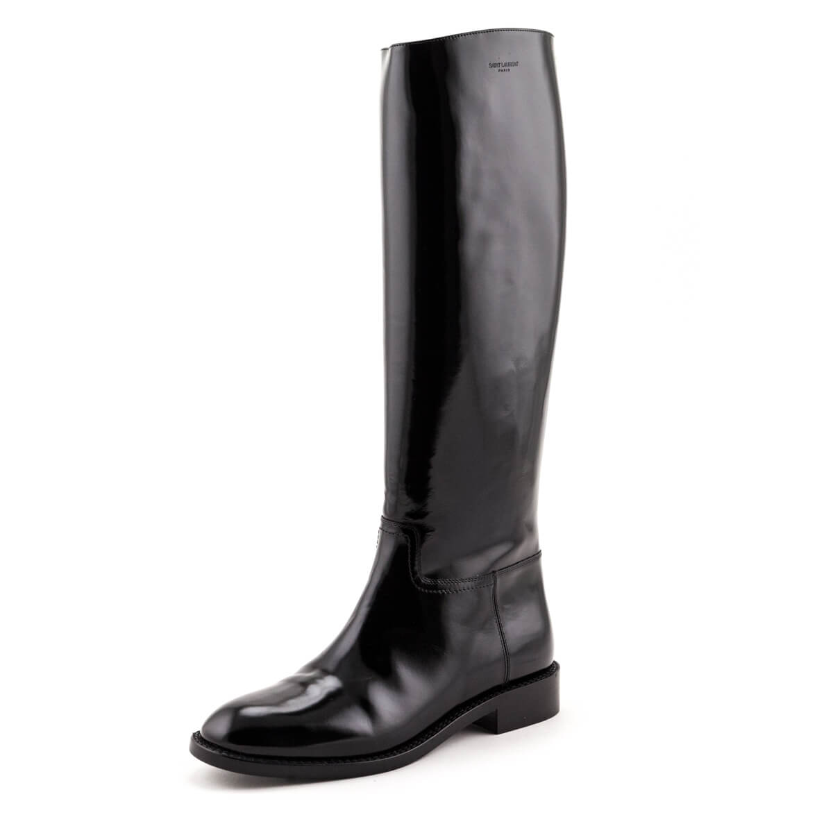 Saint Laurent Black Patent Knee-High Riding Boots Size US 8.5 | EU 38.5 - Replica Handbag 
 - Replica Handbags 
Best Quality
 Designer Handbags 
Preloved Fashions