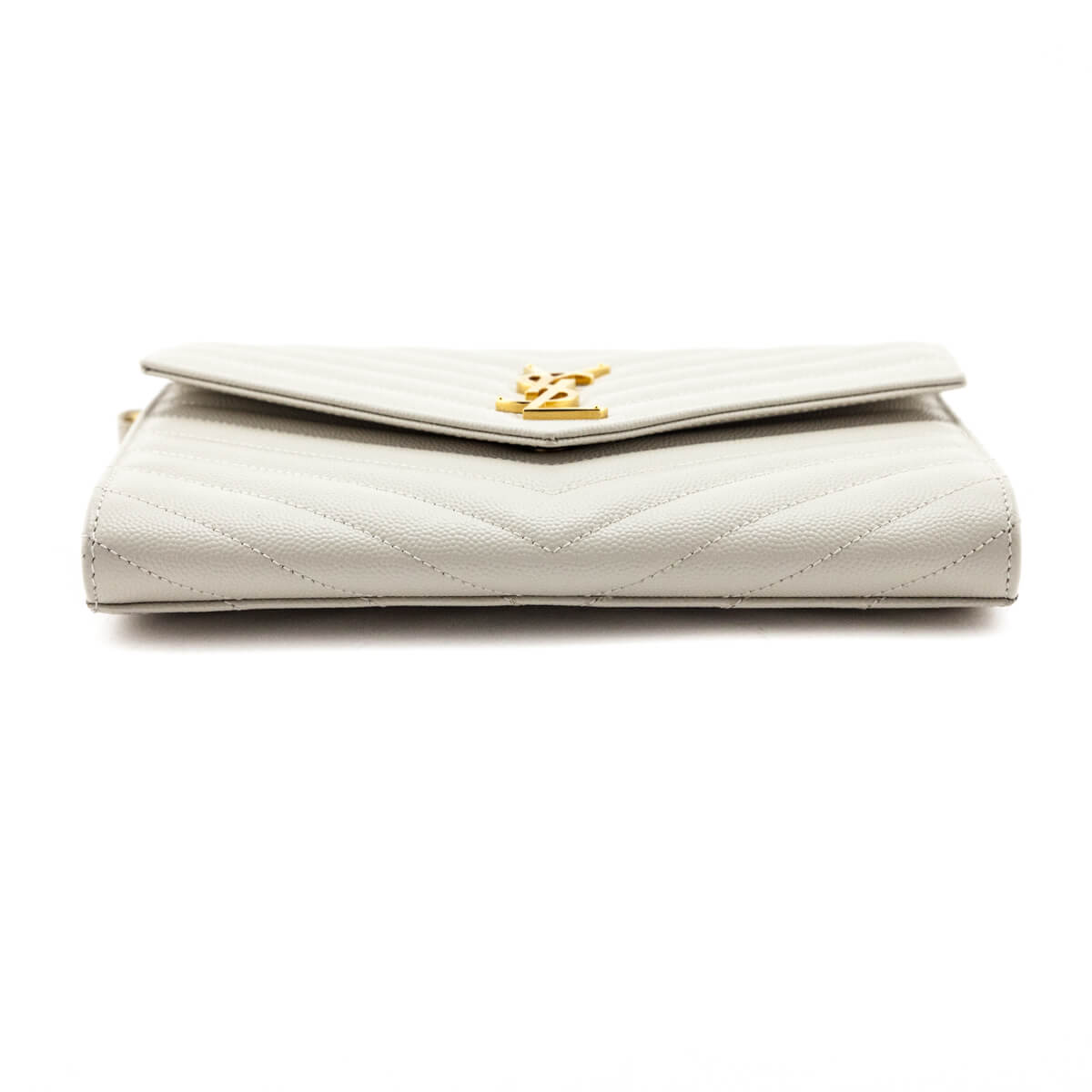 Saint Laurent Crema Soft Grain De Poudre Matelasse Chevron Cassandre Flat Pouch - Replica Handbag 
 - Replica Handbags 
Best Quality
 Designer Handbags 
Preloved Fashions