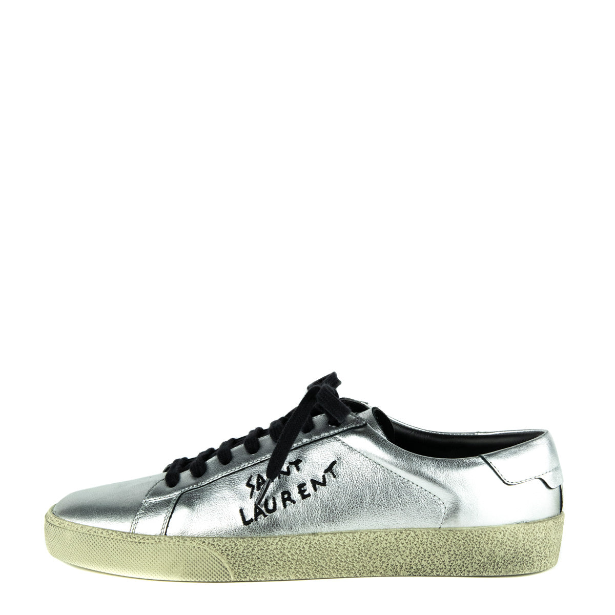 Saint Laurent Silver Leather Alpha Sigma Low Top Sneakers Size 11 | EU 41 - Replica Handbag 
 - Replica Handbags 
Best Quality
 Designer Handbags 
Preloved Fashions