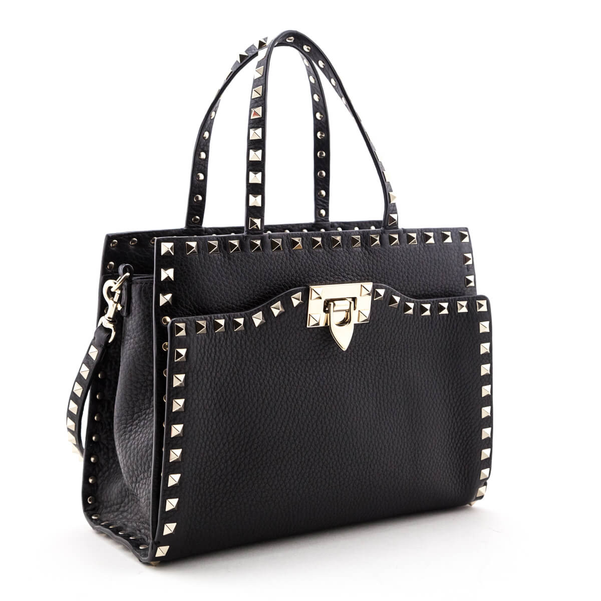 Valentino Black Grainy Calfskin Rockstud Small Top Handle Bag - Replica Handbag 
 - Replica Handbags 
Best Quality
 Designer Handbags 
Preloved Fashions