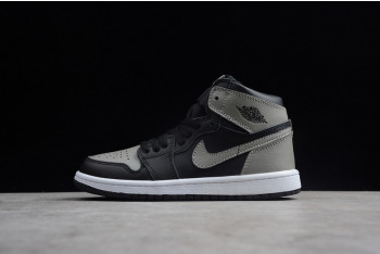 AIR JORDAN 1 KIDS RETRO HIGH OG SHADOW BLACK GREY AQ2664-013