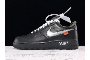 OFF-WHITE X MOMA X NIKE AIR FORCE 1 07 LOW BLACK - AV5210-001