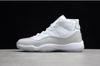 JORDAN 11 RETRO WHITE METALLIC SILVER - AR0715-100