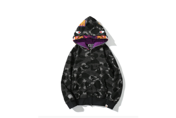 BP442 BAPE Double Hoods Sweatshirt 100