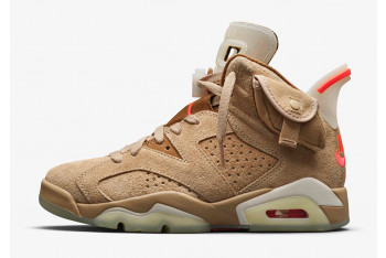 TRAVIS SCOTT X AIR JORDAN 6 “BRITISH KHAKI”  DH0690-200