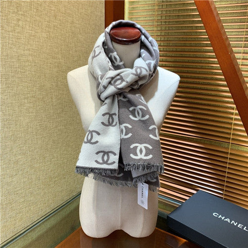 High Quality Luxury Chanel Cashmere Scarf Scarves – Style 25044