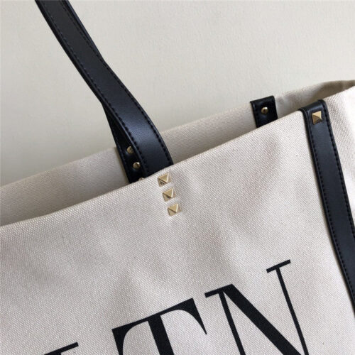 High Quality Luxury Valentino Canvas Shopping Bag product detail