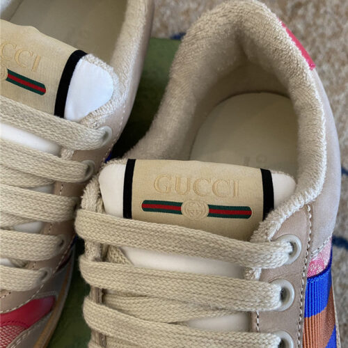 High Quality Luxury Gucci Screener Leather Sneaker Womens product detail