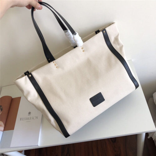 High Quality Luxury Valentino Canvas Shopping Bag product detail