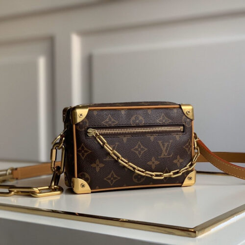High Quality Luxury LV Mini Soft Trunk Brown