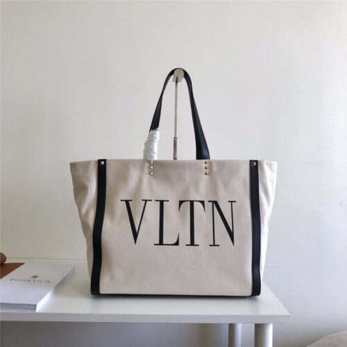 High Quality Luxury Valentino Canvas Shopping Bag