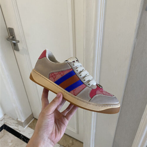High Quality Luxury Gucci Screener Leather Sneaker Womens product detail