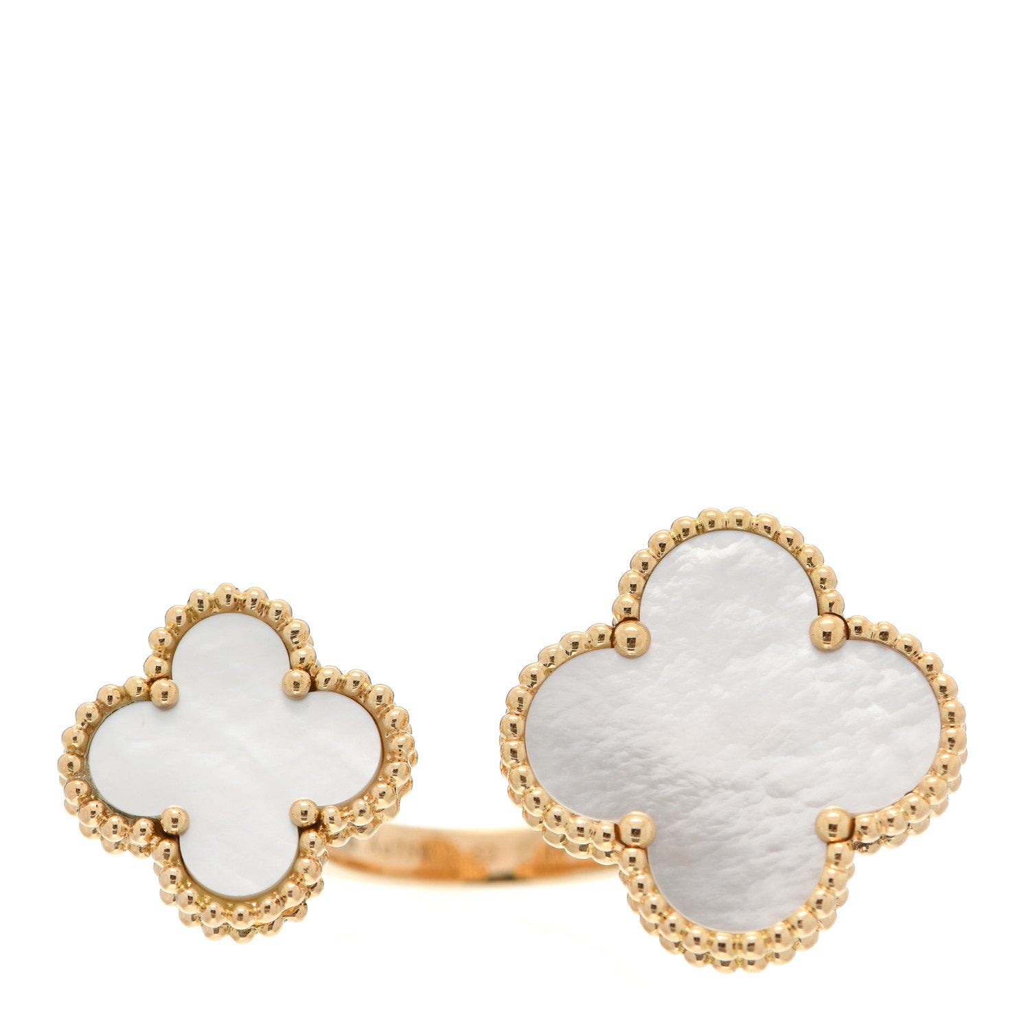 High Quality Luxury Van Cleef Arpels Magic Alhambra Between The Finger Ring – Style 54198 product detail