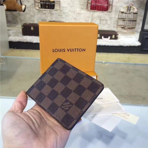 High Quality Luxury Louis Vuitton Damier Multiple Wallet