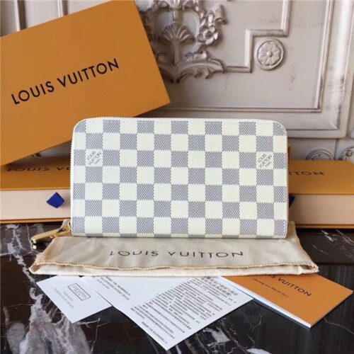 High Quality Luxury Louis Vuitton Damier Azur Zippy Organizer