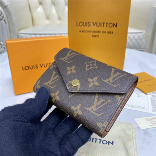 High Quality Luxury Louis Vuitton Victorine Wallet Brown