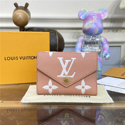 High Quality Luxury Louis Vuitton Victorine Wallet Rose Trianon