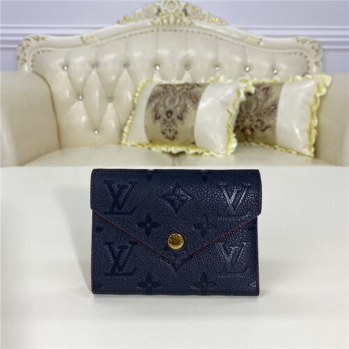 High Quality Luxury Louis Vuitton Victorine Wallet Navy