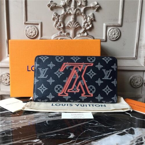 High Quality Luxury Louis Vuitton Zippy Organizer Monogram Upside Down Canvas