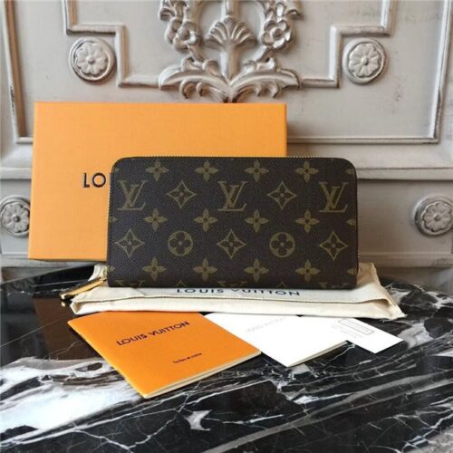 High Quality Luxury Louis Vuitton Zippy Wallet Fuchsia
