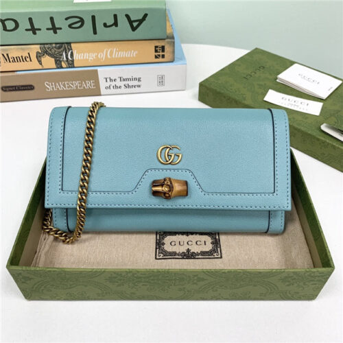 High Quality Luxury Gucci Diana Chain Wallet With Bamboo (Varied Colors) product detail