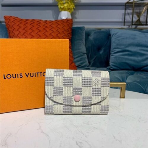 High Quality Luxury Louis Vuitton Rosalie Coin Purse Damier Azur Canvas