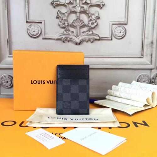 High Quality Luxury Louis Vuitton Neo Porte Cartes Damier Graphite