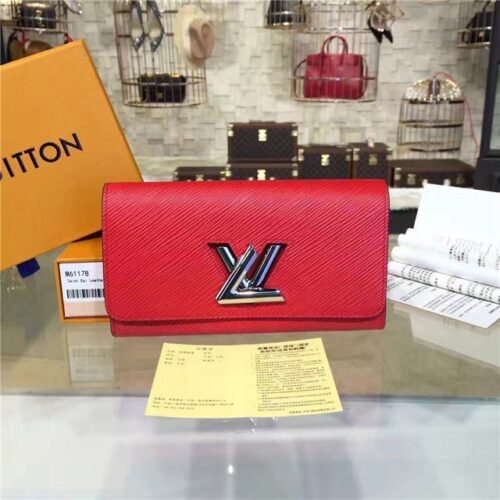 High Quality Luxury Louis Vuitton Twist Wallet (Coquelicot)