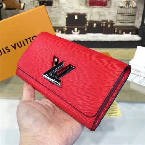 High Quality Luxury Louis Vuitton Twist Wallet (Coquelicot) alternate view