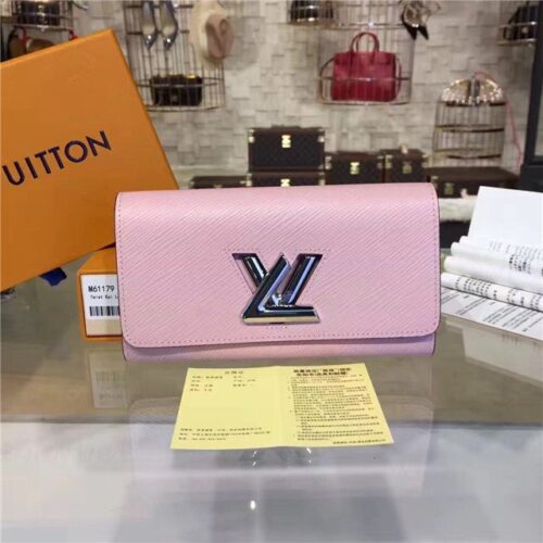 High Quality Luxury Louis Vuitton Twist Wallet (Rose Ballerine)