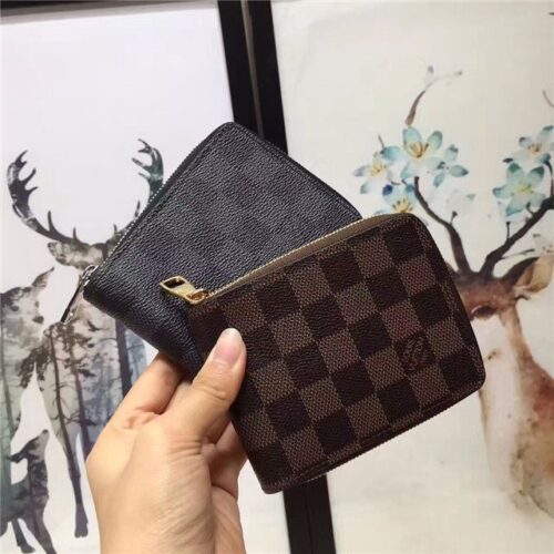 High Quality Luxury Louis Vuitton Zip Compact Wallet (Damier Graphite) product detail