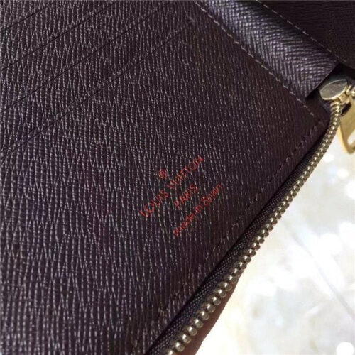 High Quality Luxury Louis Vuitton Zip Compact Wallet (Damier Ebene) product detail