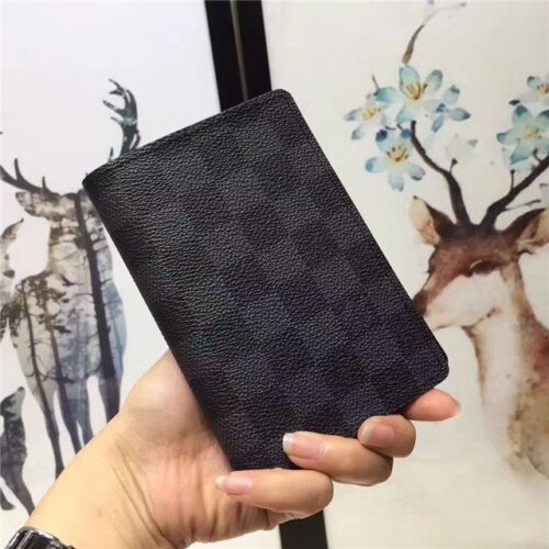 High Quality Luxury Louis Vuitton Passport Cover Damier Graphite alternate view