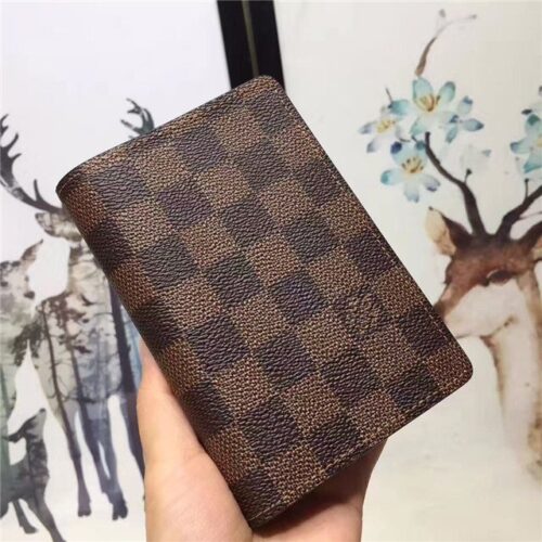 High Quality Luxury Louis Vuitton Passport Cover Damier Ebene