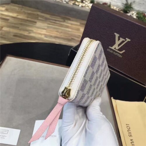 High Quality Luxury Louis Vuitton Azur Clemence Wallet Rose Ballerine product detail