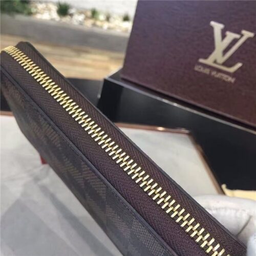 High Quality Luxury Louis Vuitton Damier Clemence Wallet Brown product detail