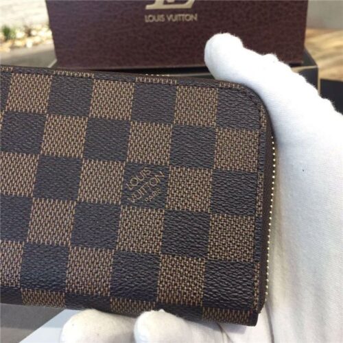 High Quality Luxury Louis Vuitton Damier Clemence Wallet Brown product detail