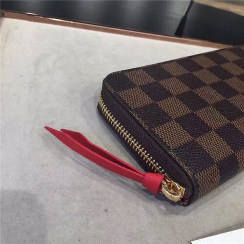 High Quality Luxury Louis Vuitton Damier Clemence Wallet Brown product detail