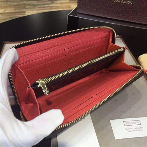 High Quality Luxury Louis Vuitton Monogram Clemence Wallet Poppy product detail