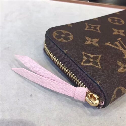 High Quality Luxury Louis Vuitton Monogram Clemence Wallet Rose Ballerine product detail
