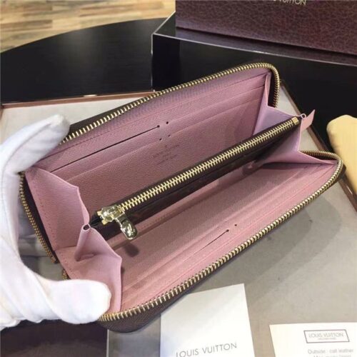 High Quality Luxury Louis Vuitton Monogram Clemence Wallet Rose Ballerine product detail