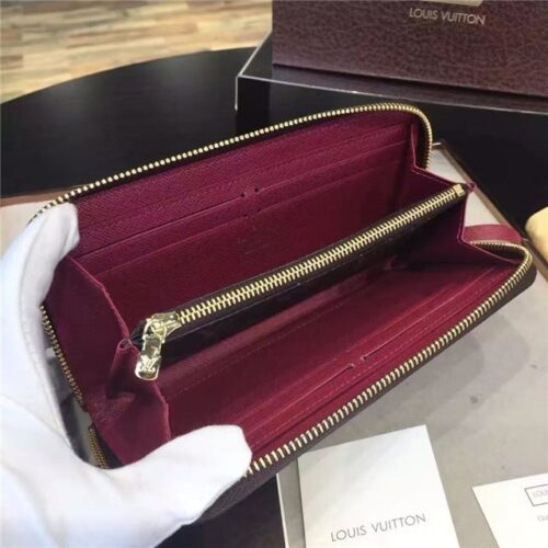 High Quality Luxury Louis Vuitton Monogram Clemence Wallet Fuchsia product detail