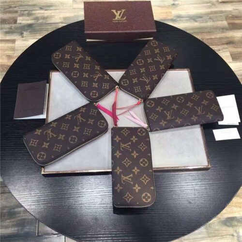 High Quality Luxury Louis Vuitton Monogram Clemence Wallet Hot Pink product detail