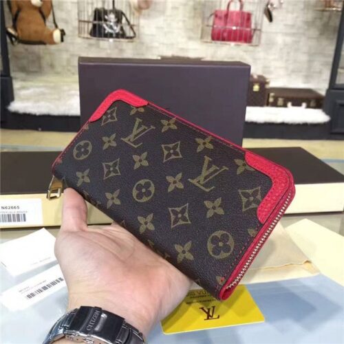 High Quality Luxury Louis Vuitton Zippy Wallet Retiro Poppy alternate view