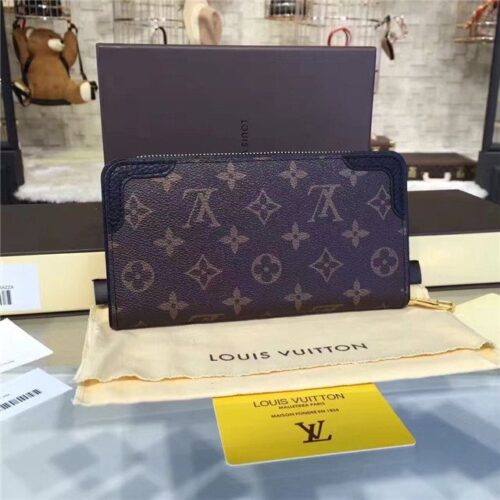 High Quality Luxury Louis Vuitton Zippy Wallet Retiro Noir product detail