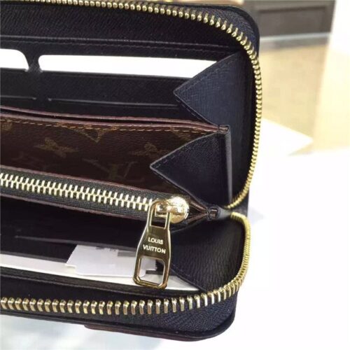 High Quality Luxury Louis Vuitton Zippy Wallet Retiro Noir product detail