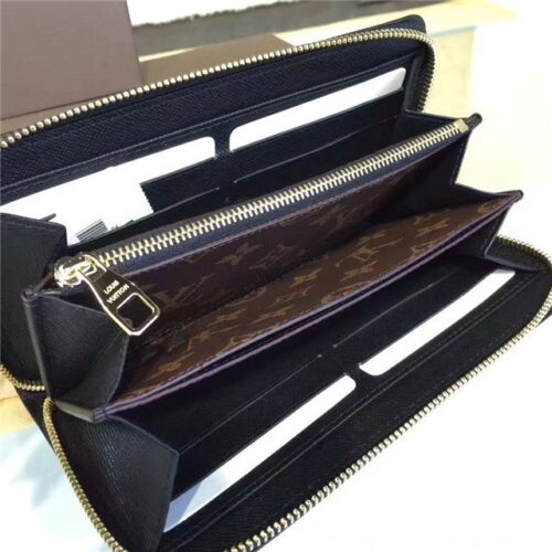 High Quality Luxury Louis Vuitton Zippy Wallet Retiro Noir product detail